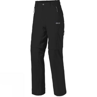 Pantalones Sherpa Khumbu Convertible Hombre - Negras - Chile GHQ148025